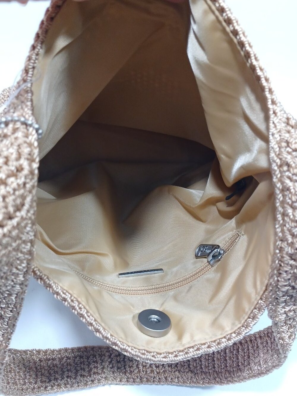 The Sak Crochet Elliot Lucca Tan Shoulder Bag Single Strap - Picture 6 of 12